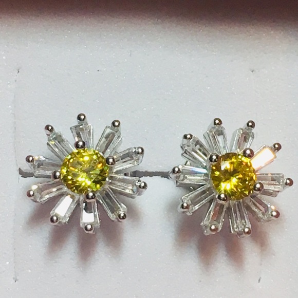 Sunflower 925 Sterling Earrings - Picture 8 of 8